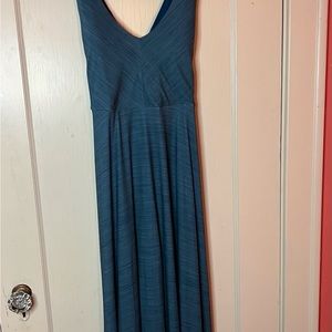 NWT BLUE  Josephine maxi Prana sundress cross cross back.size xl